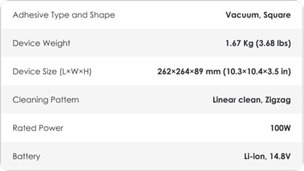 HOBOT S7 Pro front view with labeled components including speaker, LED indicator, water tank, and safety features